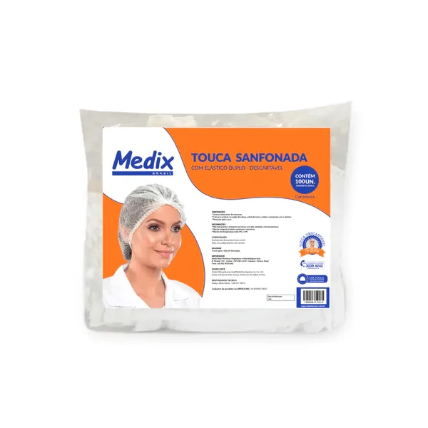 Touca Sanfonada c/ Elástico 100un
